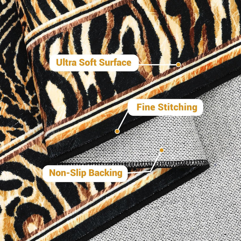 Tapis léopard 5 x 7 Leopard, Rectangle 9 pi x 12 pi