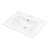 Rectangular Ceramic Single Hole Bathroom Sink