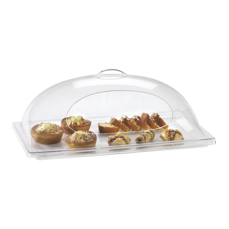 Dôme transparent classique avec ouverture latérale simple - 12 po x 20 po x 7 1/2 po