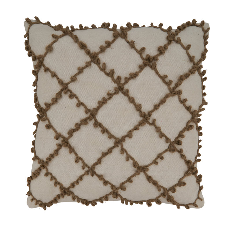 Tori Collection Embroidered Cotton Pillow Cover