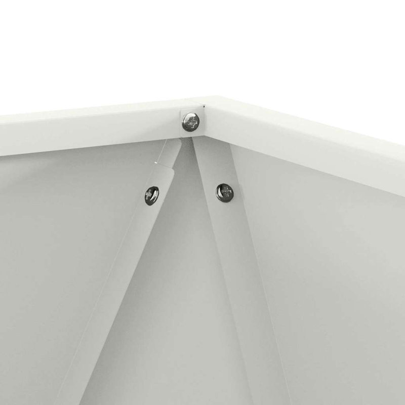 Planter Box, 40cm H x 40cm W x 40cm D, White