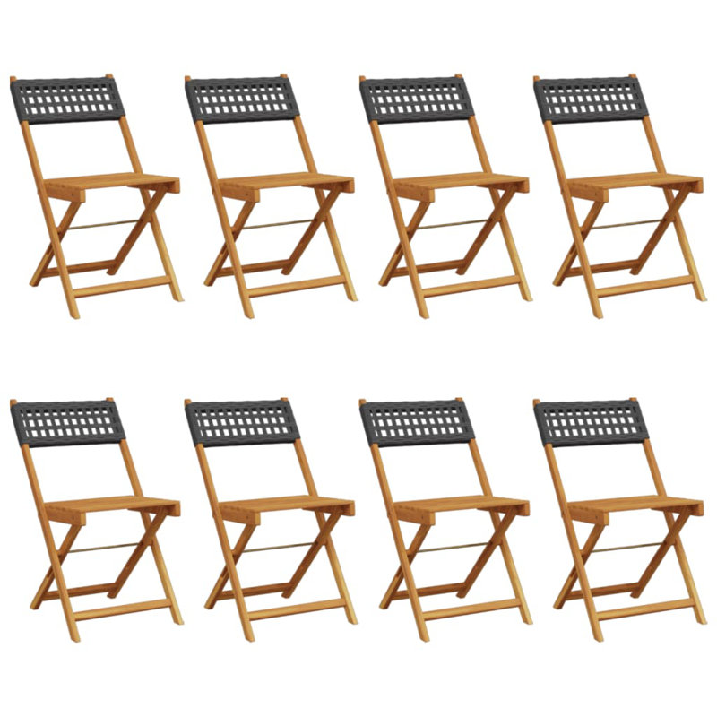 Kossowski Patio Dining Accent Chair, Black