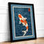 Dancing Koi Japandi - Framed Print-1899112022-1899112021