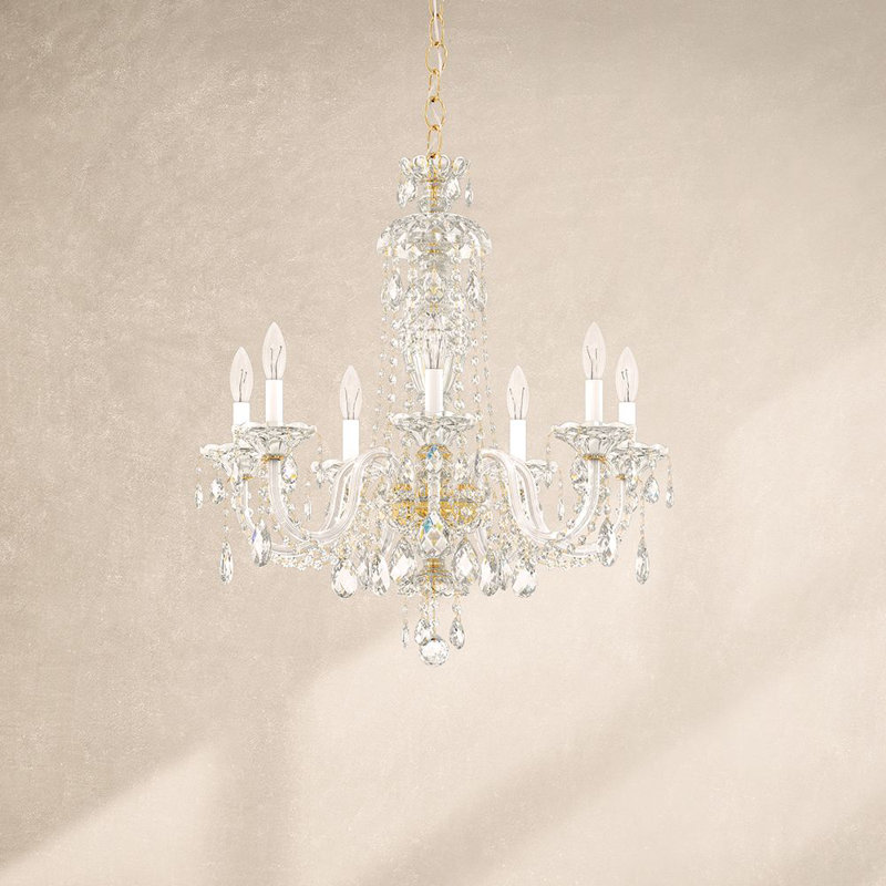 Sterling 7 - Light Chandelier, Clear Spectra Crystal
