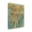 Art mural sur toile tendue - "Gold Leaf Bough I" de June Erica Vess pour décoration de salon, de chambre à coucher ou de bureau - 35 x 47