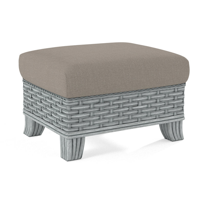 Somerset Ottoman, Stone Crypton Performance, Nickel