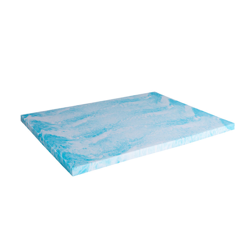 Mousse viscoélastique ventilée avec gel aéro fusion, surmatelas pour soulager la pression, 2", Lit double