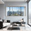 Ensemble de 3 impressions sur toile, "Scenic & Cityscapes Cityscape View Through Large Windows"-191710134