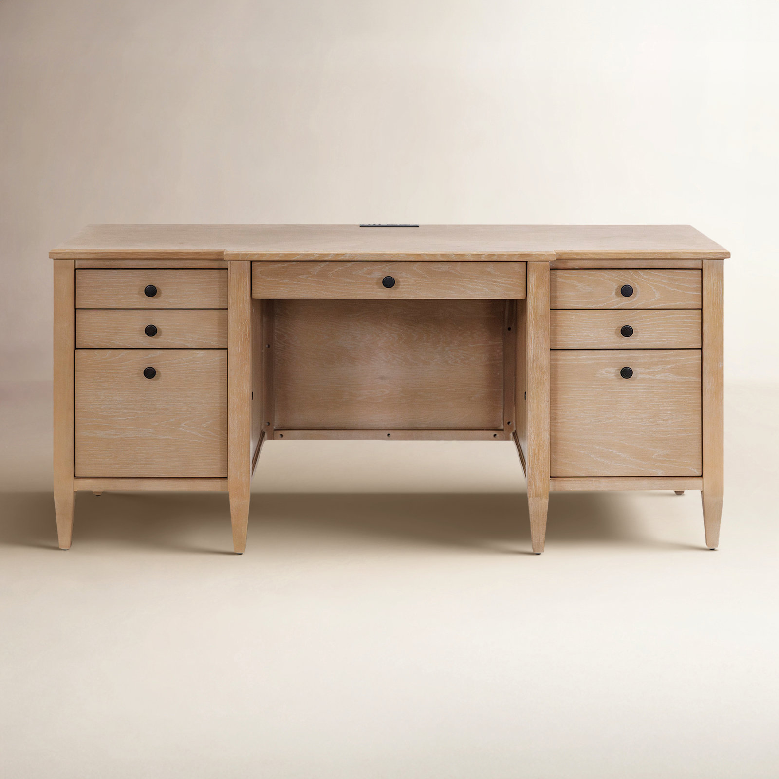 Gayle 66'' Credenza Desk with Hutch