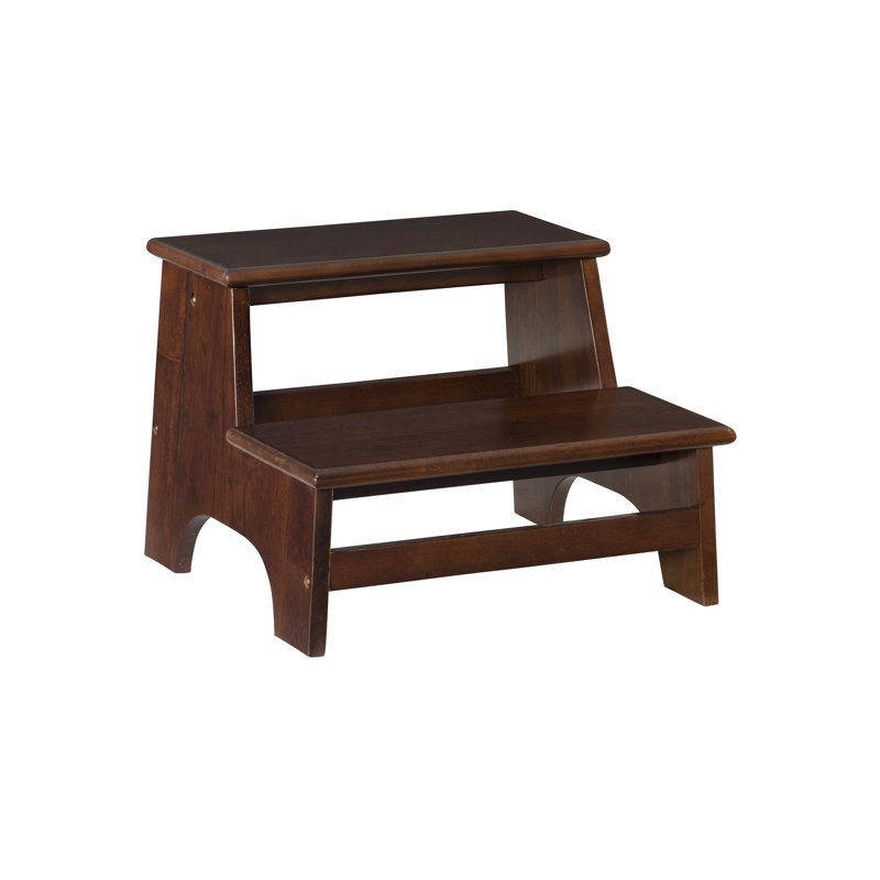 Topsham 2 - Step Manufactured Wood Step Stool, Espresso