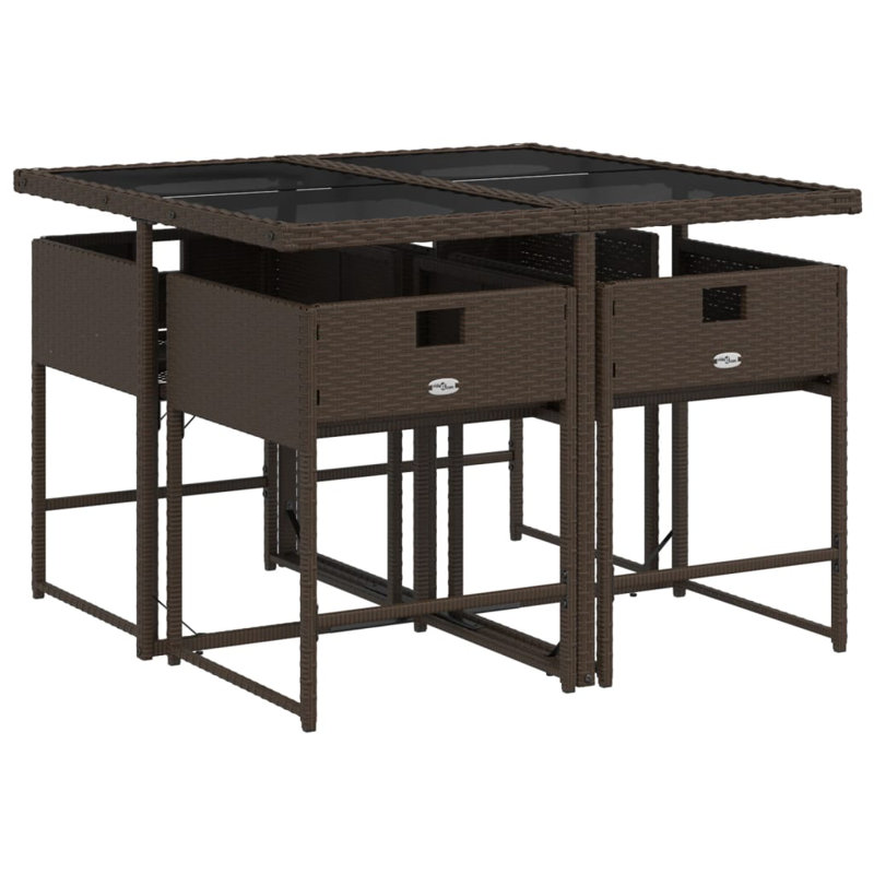 Ensemble repas avec coussins Hokku Designs, Beige, Brun, 4