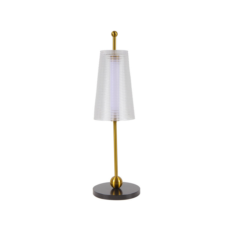 Toscana 20-in Height Integrated LED ETL Certified Table Lamp with Glass Shade