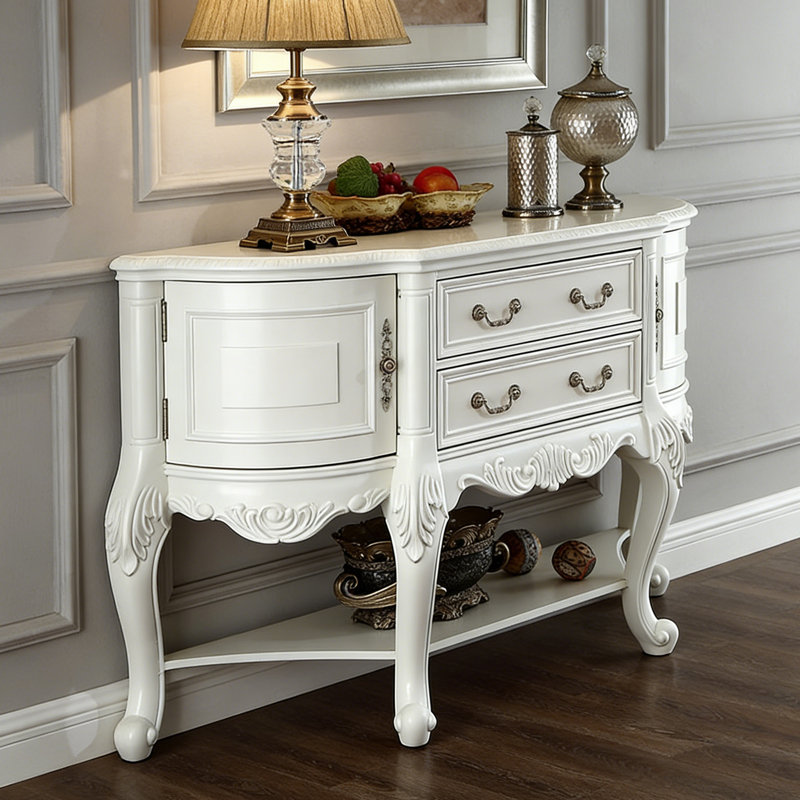 Console American Pastoral, Blanc, H 37 po x l 55,1 po x P 17,7 po