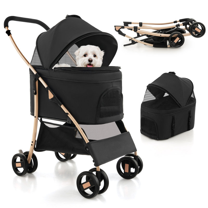 Poussette de jogger pliable pour animaux de compagnie