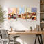 "Fresh Croissants and Berry Tarts" sur table en bois, ensemble de 3 toiles-1641361315
