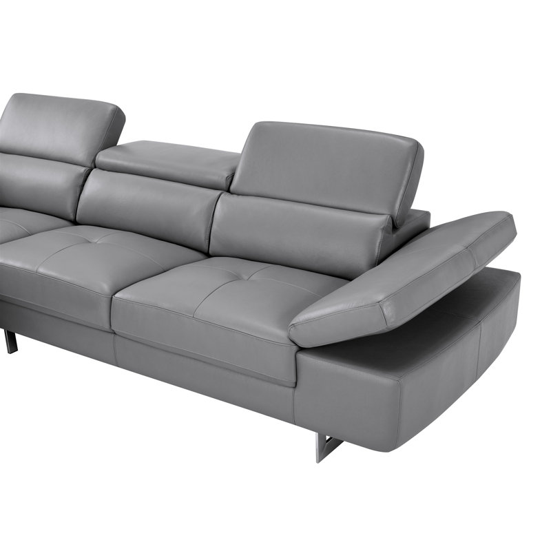 Canapé modulaire large de 116 po Keyesport, Orienté à gauche (vu de face), Gris foncé