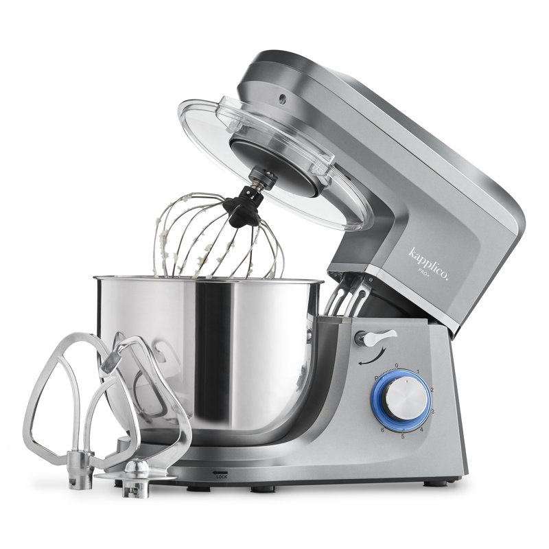 Kapplico 6 Speed 7L Stand Mixer Dough Hook, Mixer, Beater Mixer Attachment, Grey