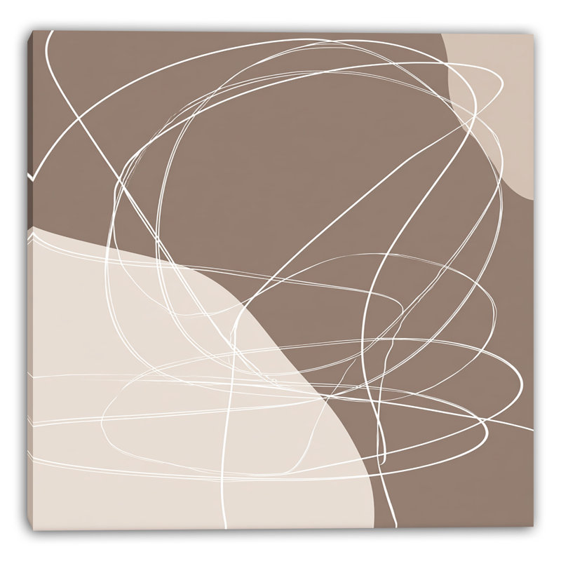 Line in Sand Wrapped Canvas Wall Art, 30"W x 30"H x 1.5"D