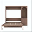 Grand lit escamotable avec bureau, rangement et lumière DEL-131248616