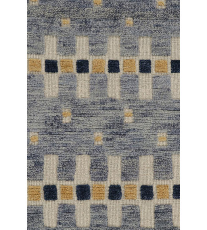 Scandinavian Handmade Kilim Wool Geometric Area Rug, Rectangle 10' x 14'