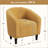 27”Wide Upholstered Solid Wood Barrel Accent Club Chair-1258697765