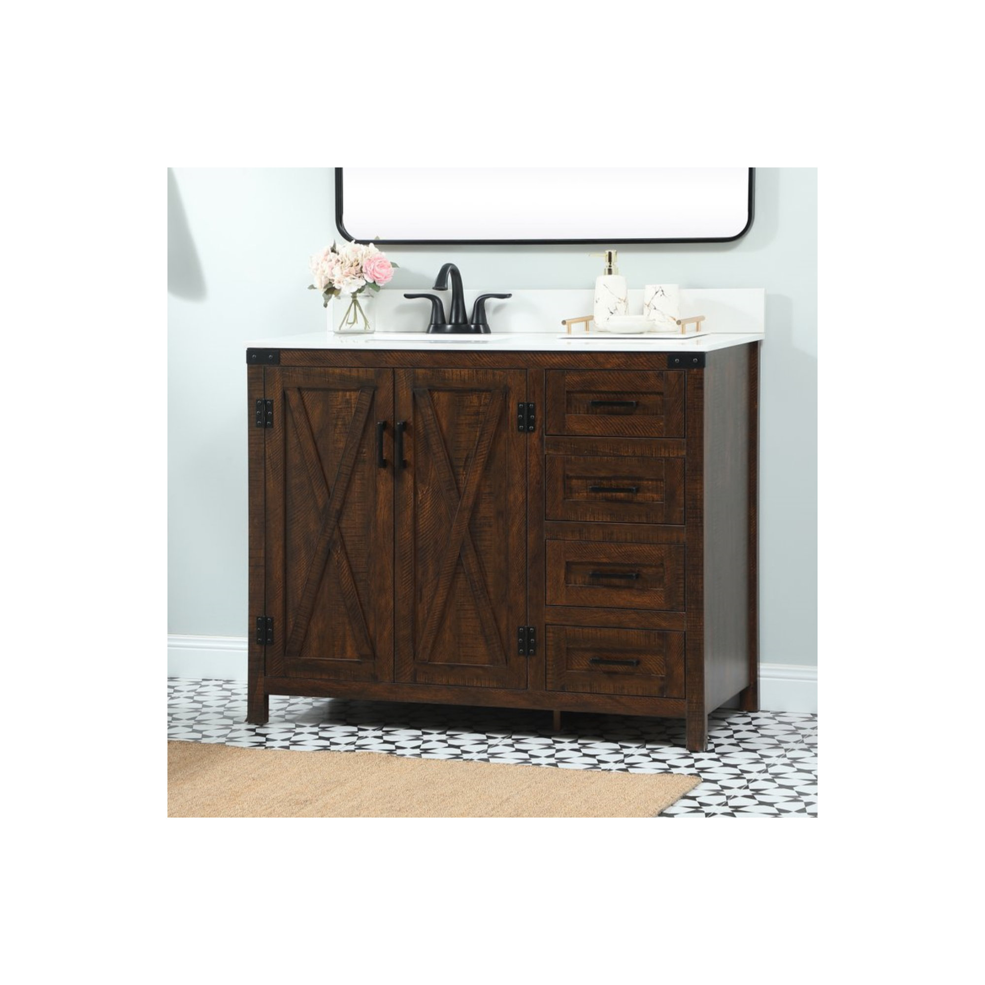 Slayton 42'' Single Bathroom Vanity, Expresso