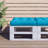 vidaXL Pallet Cushion Blue Polyester 7.8"x7.8"x1.9-693336783-693336776