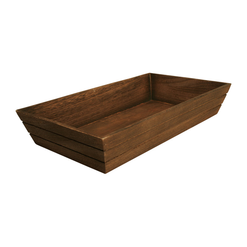 Elenora Solid Wood Tray, 3" H x 17" W x 10" D