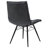 Soreya Button-Tufted Faux Leather Dining Side Chair with Gunmetal Legs, Charcoal Grey-1778377040