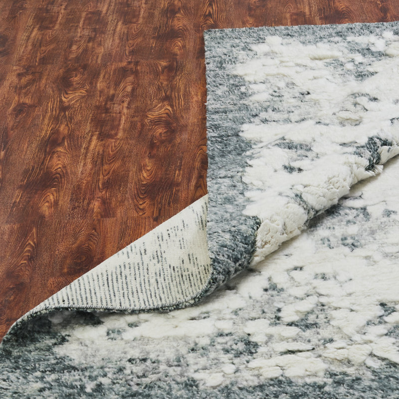 Derekia Wool Abstract Area Rug, Rectangle 10' x 14'