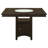 Sylinda 7-piece Square Counter Height Dining Set Cappuccino-1631918387