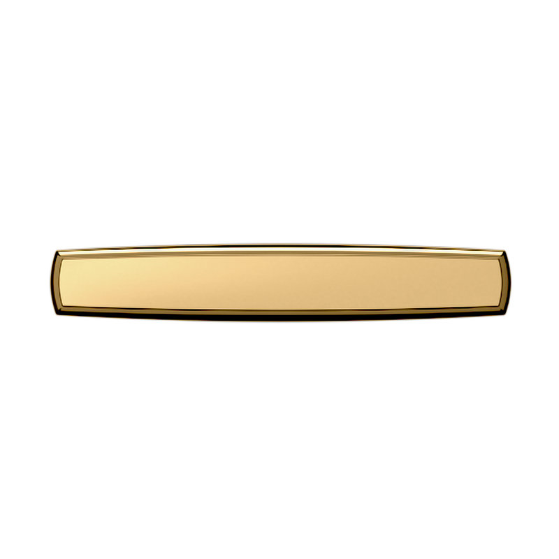 Non-Lacquered Brass 4" Cabinet Pull with Mounting Hardware