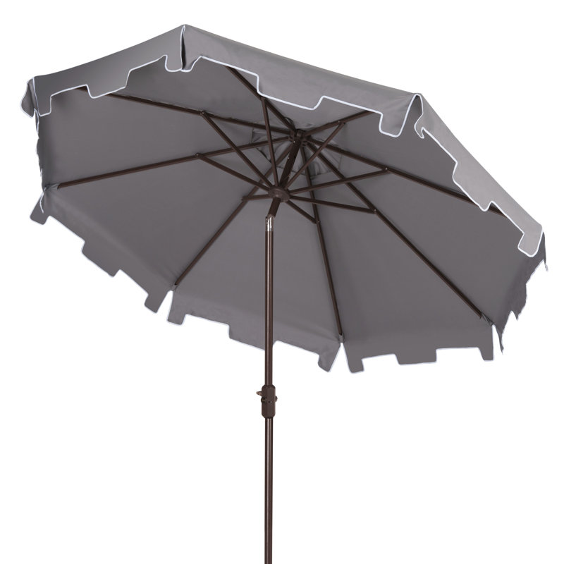 Parasol du marché Coramae, 100,79 po L x 100,79 po po, Brun, Gris