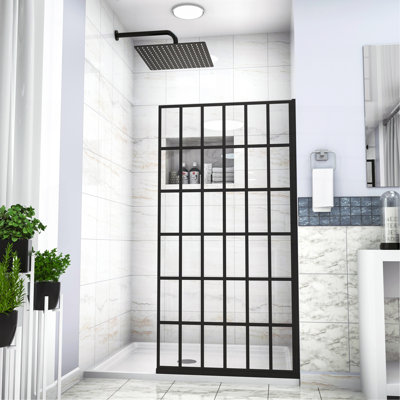 Porte de douche à panneau simple sans cadre l 34 "x H 72"