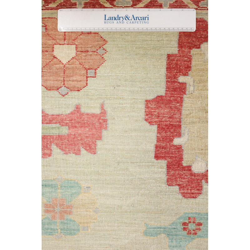 Mazar One-of-a-Kind Rectangle 9'3" X 11'10" New Age Area Rug Green