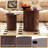 Wooden  Nesting Of Coffee Table With Metal Frame, Set Of 2 Spacious Top Coffee Table Sets With Hidden Storage Space-114138940