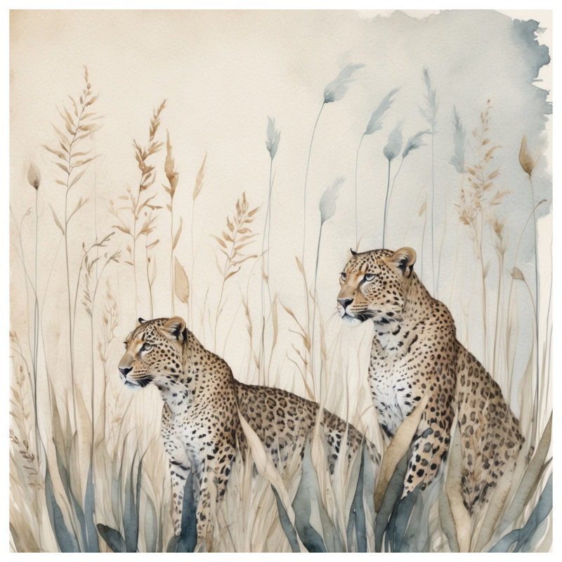 Cheetahs In Tall Grass Comforter, Twin Extra Long