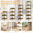 Corner Stand Shelf for Storage, Corner Shelf Organizer,Rustic Brown Rack for Small Spaces,Home Office,Kitchen,Bathroom-61771283