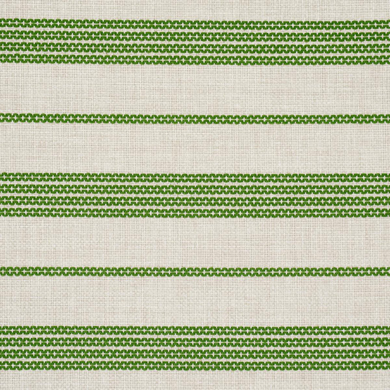 Serra Mesa Indoor/Outdoor Stripe Fabric, Verde