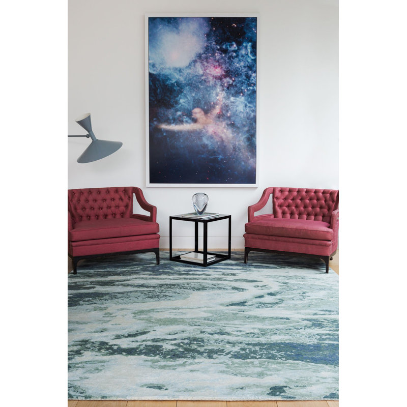 Oceanic Sea Area Rug, Rectangle 12' x 16'