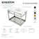 Quadras Ceramic Rectangular Console Bathroom Sink with Overflow