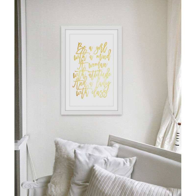 Be A Girl III by Dantell - Single Picture Frame Print, 45cm H x 30cm W
