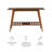 Mid-Century Walnut Console Table, Medium