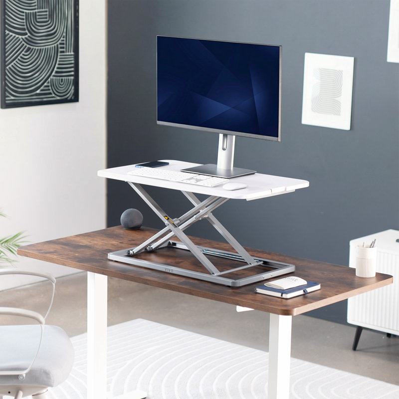 Adjustable Height Steel Standing Desk Converter