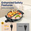 6l Electric Non-stick Shabu-shabu Hot Pot With Divider