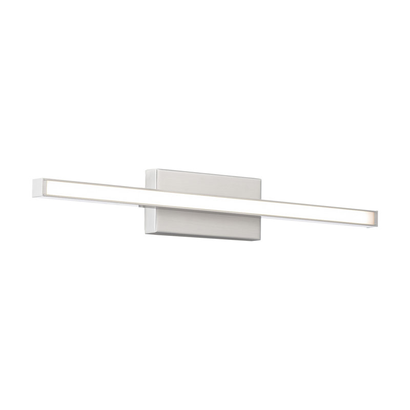 Rochelle 1 - Light LED Flush Mounted Sconce, Brushed Nickel, 2.75" H x 18" W x 1.63" D