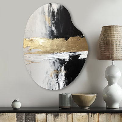 Elijah - Abstract Painting Pear Shape Assymterical Metal Wall Art