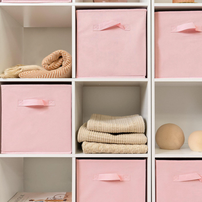 Northville 91cm H x 91cm W Cube Bookcase, Pink