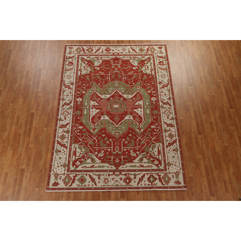 Geometric   Oriental Area Rug 7x10