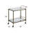 Kitchen Cart, Serving Cart With Glass Shelves